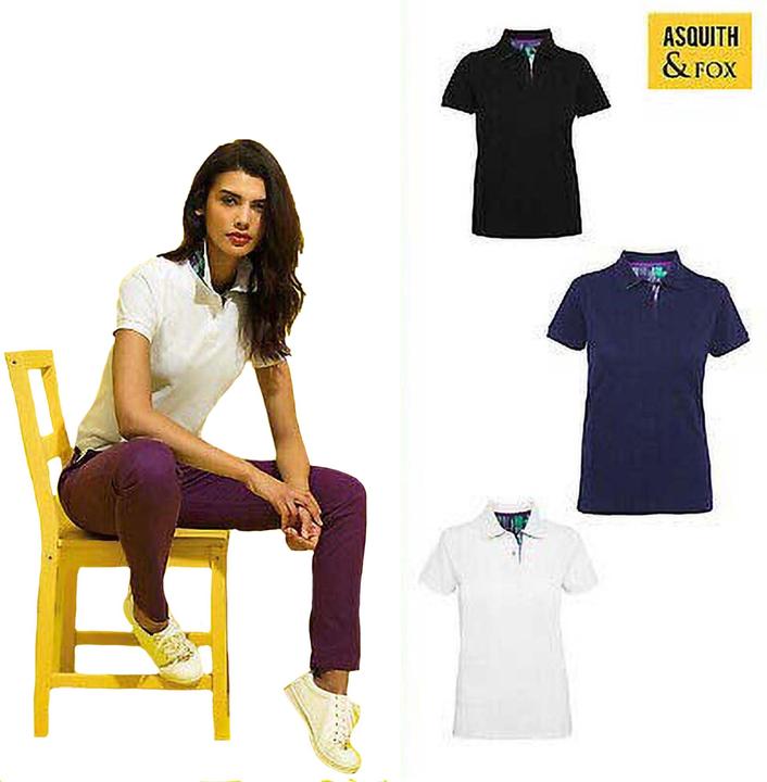 Actual product image Asquith & Fox Short Sleeve Performance Blend Polo Shirt (L)