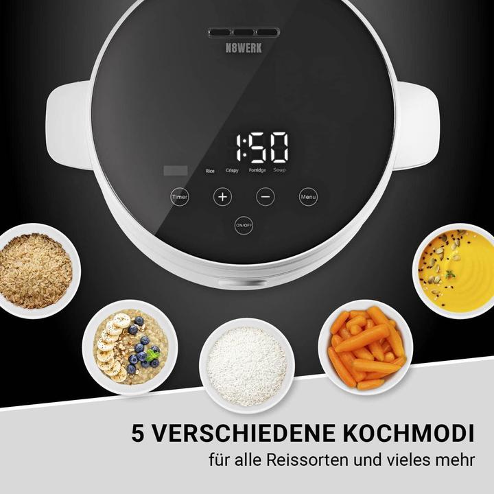 Image du produit N8werk Cuiseur à riz numérique, Moonlight White