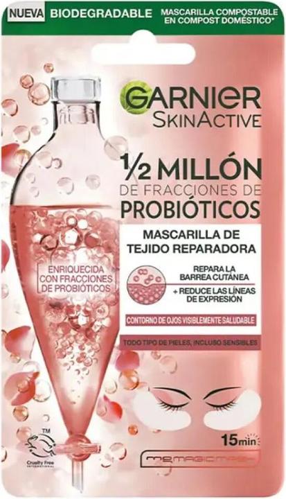 Produktbild Garnier SKINACTIVE mask tissu ojos reparadora x 2 parches