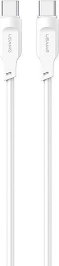 Actual product image Usams Charging Cable Type-C to Type-C - White (1.20 m)