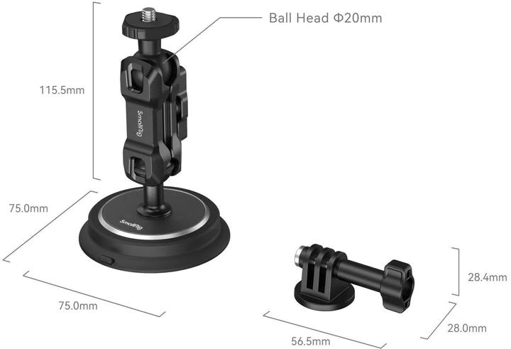 Image du produit SmallRig Cupule d'aspiration magnétique Magic Arm (Divers)