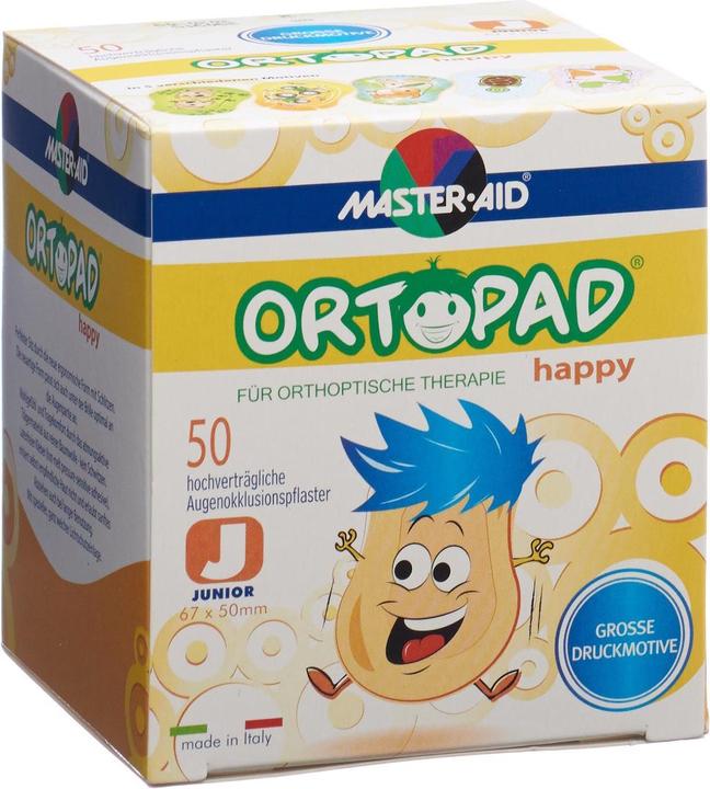 Actual product image Master Aid Eye patch Happy Junior 50 pieces (50 x)
