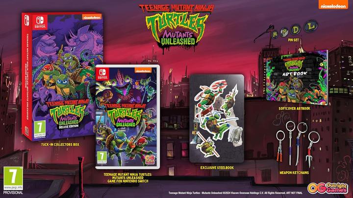 Actual product image Game Teenage Mutant Ninja Turtles: Mutants Unleashed - Deluxe Edition (Switch, Switch Lite, Switch OLED)
