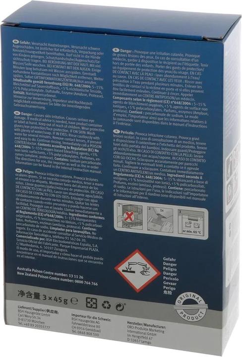 Actual product image Siemens Machine cleaner for dishwashers (Powder)