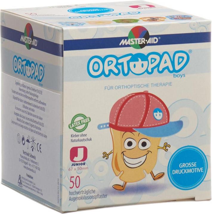 Actual product image Master Aid Eye Patch Junior Boys 50 Piece (50 x)