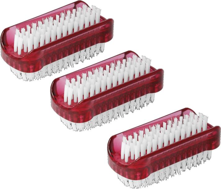 Actual product image Parsa Beauty Parsa Nail Brush double-sided, red