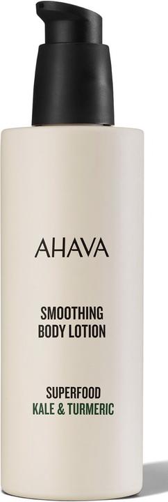 Actual product image Ahava Superfood Smoothing Body Lotion "Kale & Turmeric" - Intensively moisturizing body loti (Body cream, 250 ml)