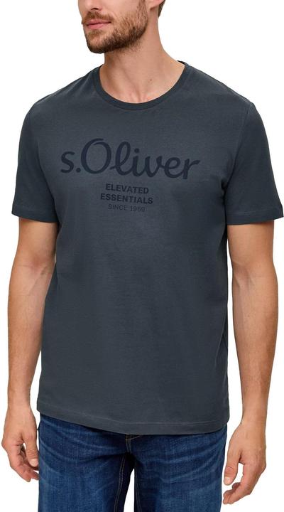 Produktbild S.Oliver T-Shirt Casual Bequem sitzend Logo T-Shirt (XXL)