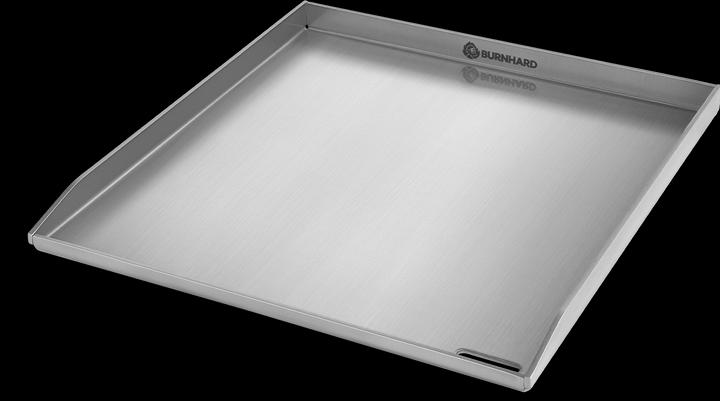 Burnhard Plancha Grillplatte Edelstahl EARL 42,5 x 39,6 x 3 cm