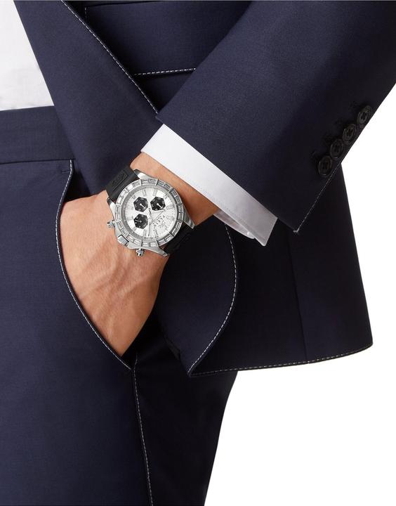 Actual product image Philipp Plein PWVAA0123 Street Couture Chronograph Men's Watch 43mm 5ATM (Chronograph, 43 mm)