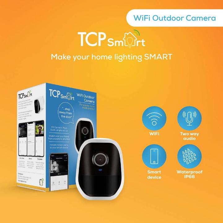 Produktbild TCP Smart Überwachungskamera WIFI Camera WLAN IP 1920 x 1080 Pixel (1920 x 1080 Pixels)