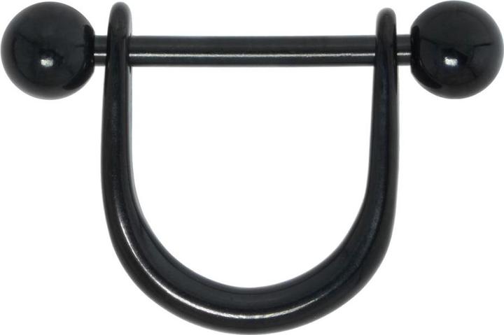 Actual product image Bijouteria Nipple piercing (PVD coating (black), Surgical steel 316L)