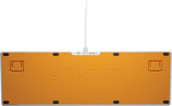 Actual product image Glorious GMMK 3 HE 100 % Custom Gaming Keyboard - Pre-Built, ISO (DE), Fox HE Switches, white (DE, Cable)