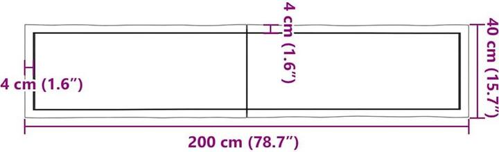 Produktbild VidaXL Aneta (200 x 40 x 4 cm)