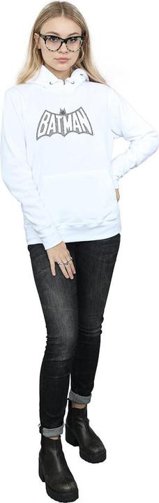 Actual product image Womens/Ladies Batman Retro Crackle Logo Hoodie (M)