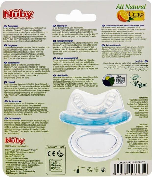 Image du produit Nuby All Natural Gel de dentition avec sucette de dentition