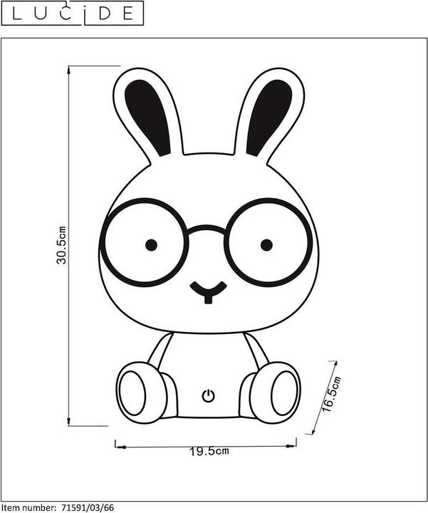 Actual product image Lucide Dodo Rabbit (295 lm)