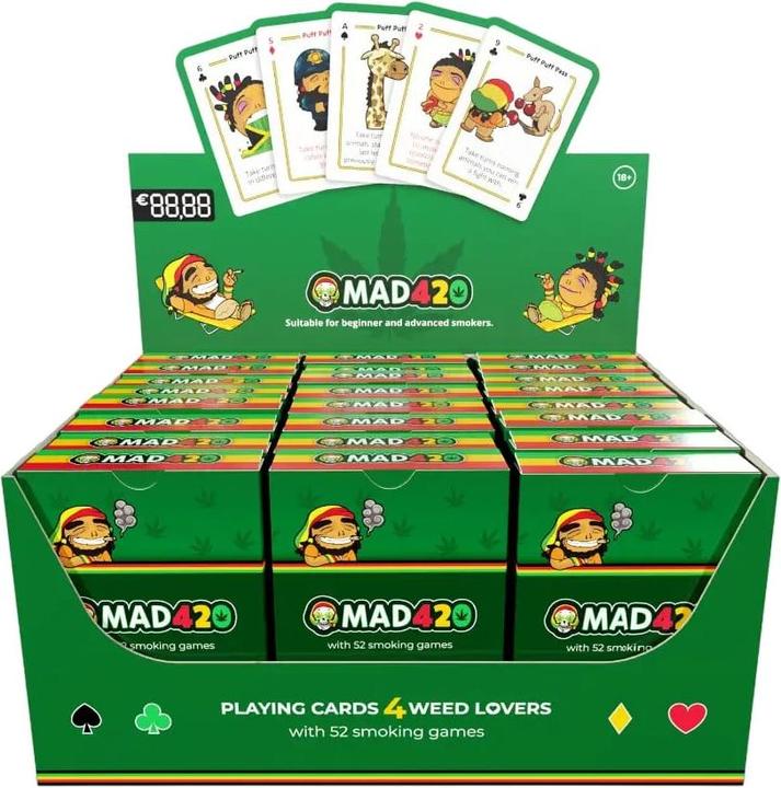 Actual product image Mad Party Mad420 Playing Cards - Weed Game