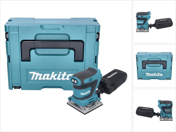 Actual product image Makita DBO 484 ZJ Battery orbital sander 18 V 112 x 102 mm + Makpac - without battery, without charger (Sander, 210 W)