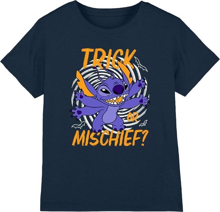 Actual product image Lilo & Stitch Childrens/Kids Trick Or Mischief T-Shirt (140)