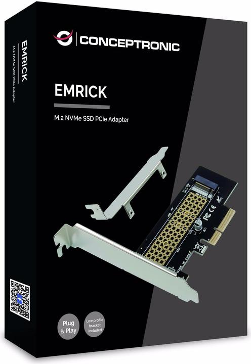 Produktbild Conceptronic EMRICK M.2-NVMe-SSD-PCIe-Adapter