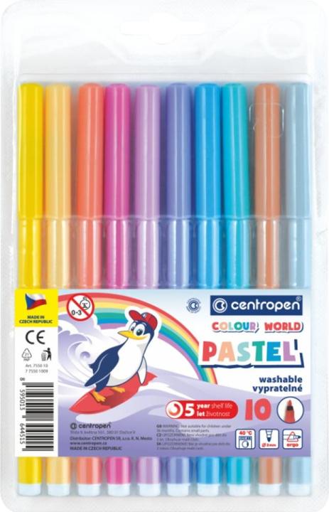 Actual product image Centropen PASTEL Marker 10 Farben (Multicoloured)