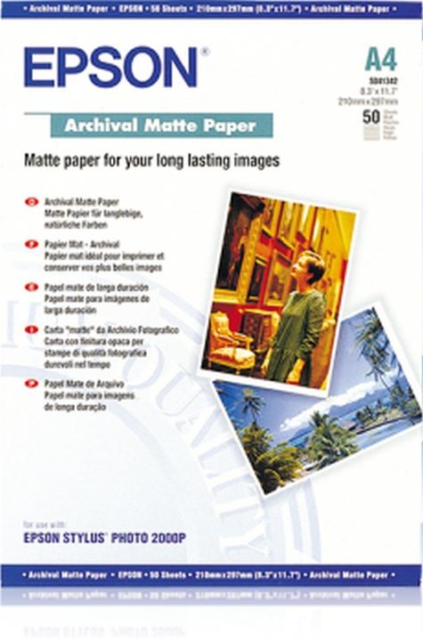 Produktbild Epson Archival matt (189 g/m², A4, 50 x)