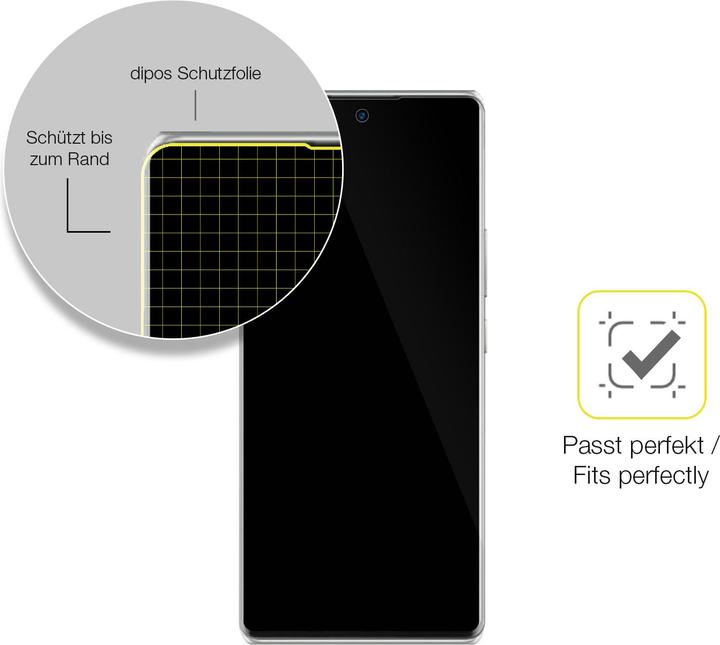 Actual product image Dipos Screen Protector Full-Cover 3D (2 Piece, ZTE Nubia Z50S Pro)