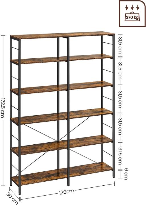 Image du produit Vasagle Havanna (120 x 30 x 170 cm)