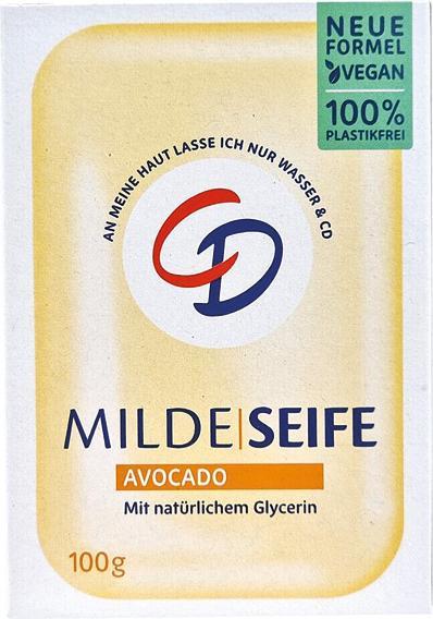 Produktbild CD Mild Avocado Soap 100g Vegan and Microplastic-Free (Hartseife)