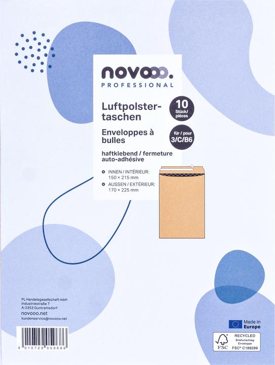 Produktbild Novooo RECYCLED - Luftpolstertaschen (10 x)