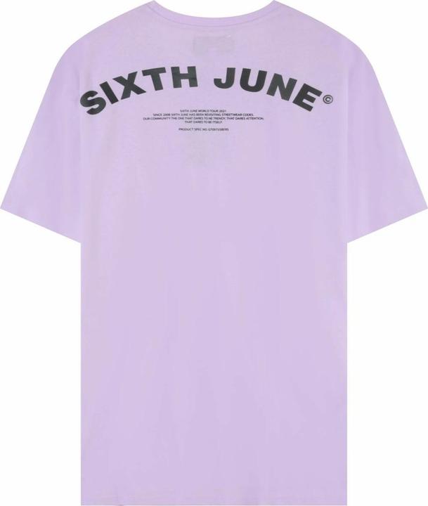 Actual product image Sixth June t-hirt ixth june curved logo backprint (S)