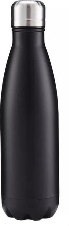 Produktbild JTI Isolierte Wasserflasche aus Edelstahl - Schwarz (0.50 l)