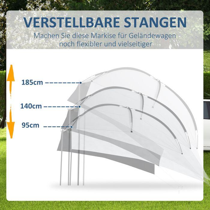 Produktbild Swisshandel24 Heckzelt für Autos, wasserdicht, tragbar, 3x2,6x2,3m (Vorzelt)