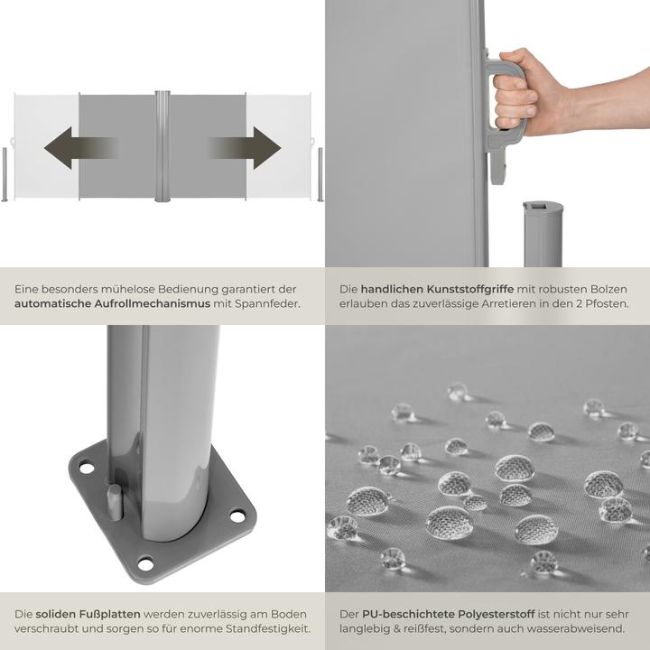 Immagine prodotto tectake Tenda laterale doppia (6 m)