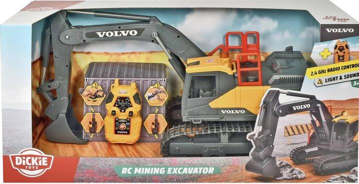 Actual product image Dickie RC Volvo Mini Excavator Steerable Excavator