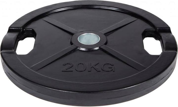Actual product image Fitcom Rubberised Olympia weight plate (1 x 20 kg)