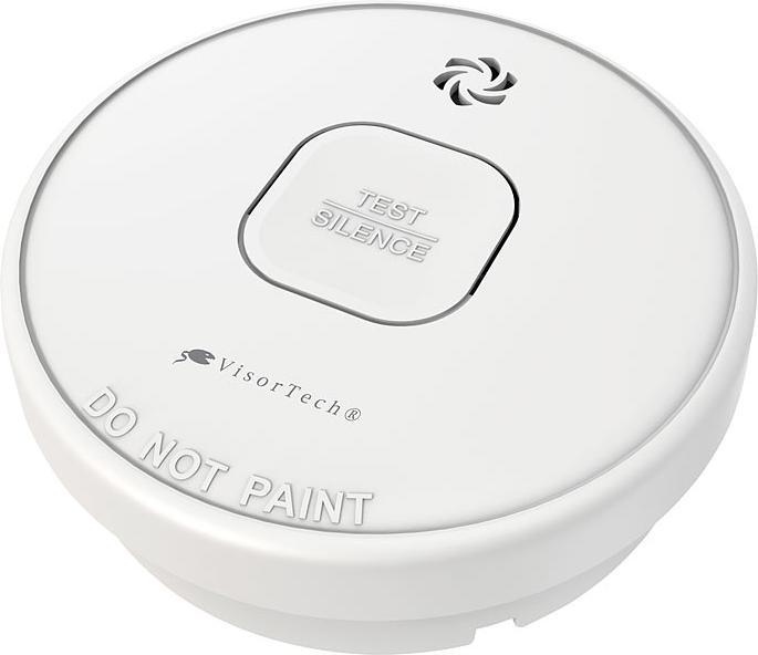 Produktbild VisorTech Fotoelektrischer Rauchwarnmelder mit 10-J.-Batterie, 85 dB, VDS