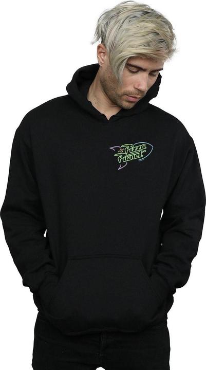 Produktbild Disney Toy Story Neon Pizza Planet Breast Print Kapuzenpullover (L)