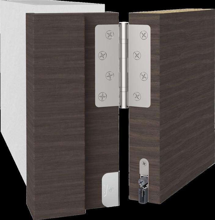 Produktbild Athmer Türdichtung Doppeldicht® M-12/35 1-392 1-seitig Länge 1208 mm Aluminium silberfarben eloxiert Hol...