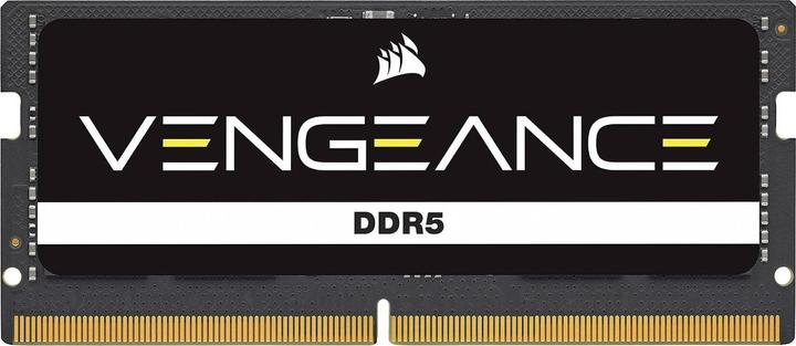 Immagine prodotto Corsair DDR5, 5200MT/s 64GB 2x32GB SODIMM, Unbuffered, 44-44-44-84, PCB nero, Std PMIC, 1,1V, VENGEANCE DDR (2 x 32GB, 5200 MHz, RAM DDR5, SO-DIMM)