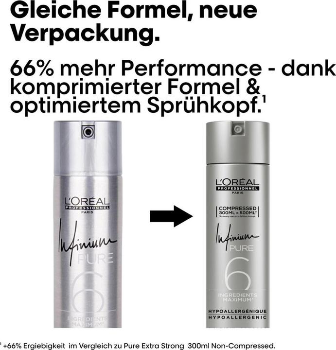 Actual product image L'Oréal Professionnel Infinium Pure Extra Strong (300 ml)