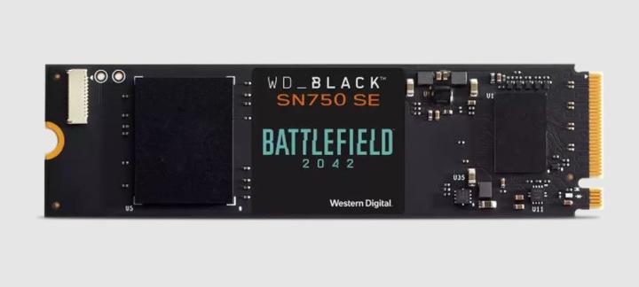 Image du produit WD Black SN750 SE Battlefield 2042 PC Game Code Bundle (500 Go, M.2 2280)