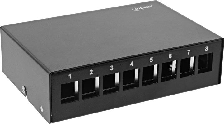 Image du produit InLine Prise pour panneau de brassage en saillie pour 8x Keystone RJ45