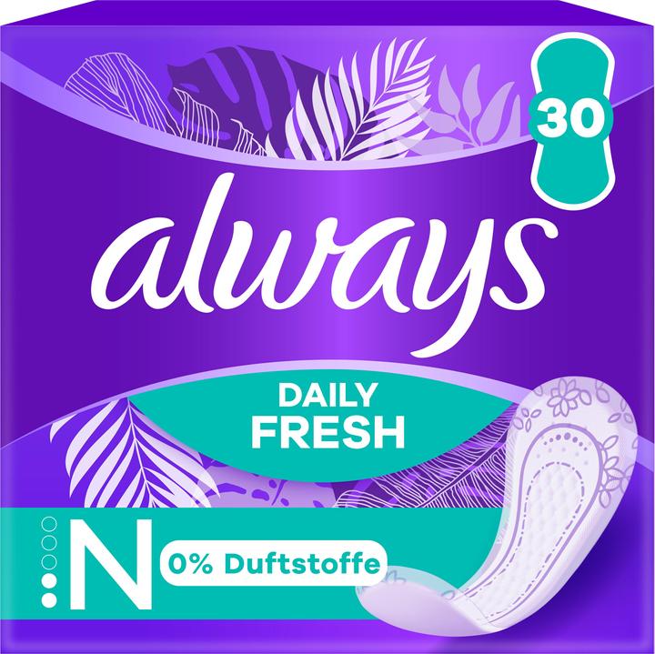 Produktbild Always Daily Fresh Normal 0 % (30 x, Slipeinlagen)