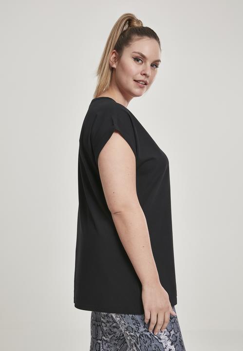 Produktbild Urban Classics Ladies Round V-Neck Extended Shoulder Tee (XXL)