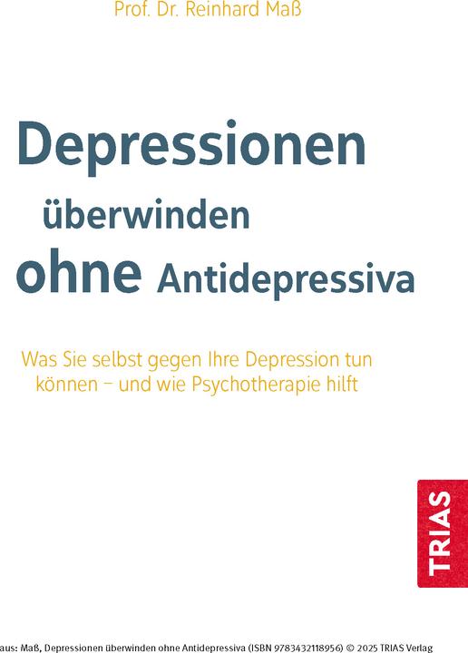 Image du produit Depressionen überwinden ohne Antidepressiva (Allemand, Reinhard Mass, 2024)