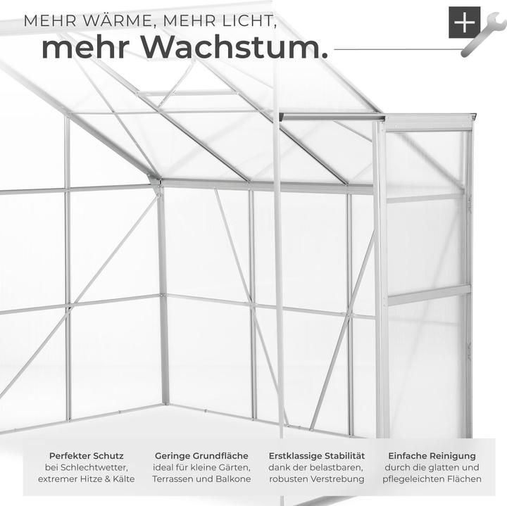 Actual product image tectake Leaning greenhouse