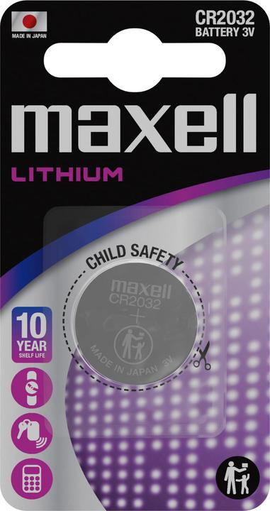 Maxell Batteria al litio (1 pz., CR2032, 220 mAh)