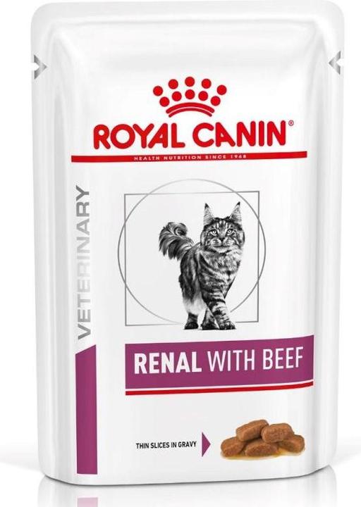 Produktbild Royal Canin Vet Kidney Katzen mit Rind 12 x 85 g (Senior, 12 Stk., 1155 g)